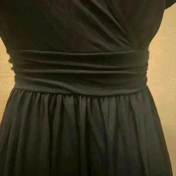 Grecerelle Short Sleeve V-Neck Wrap Dress Navy NWT Size S - Picture 4 of 10